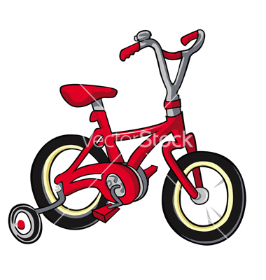 Learning to Ride a Bike Cartoon Learning to Ride a Bike Cartoon