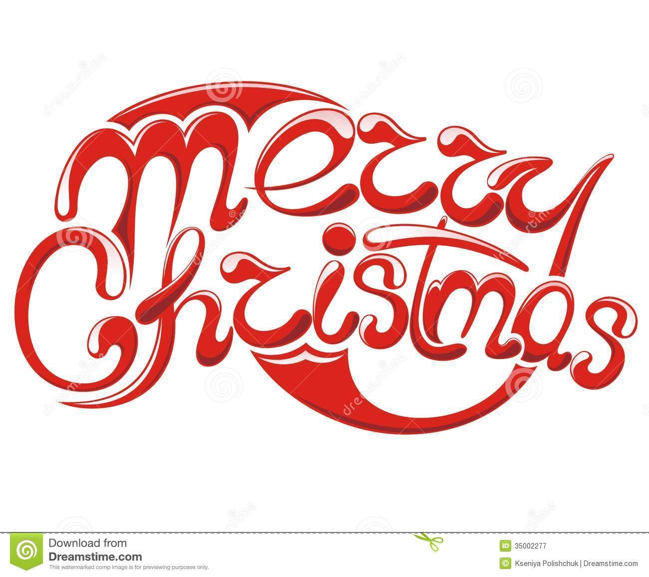 Merry Christmas Lettering