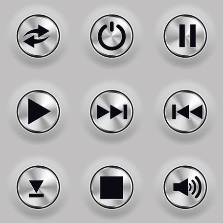 Metal Vector Buttons Free