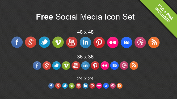 Minimal Social Media Icons