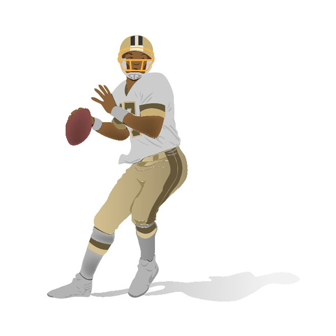 NFL Football Player Vector