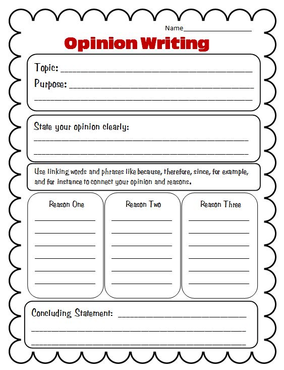 Writing Graphic Organizer Free Printable