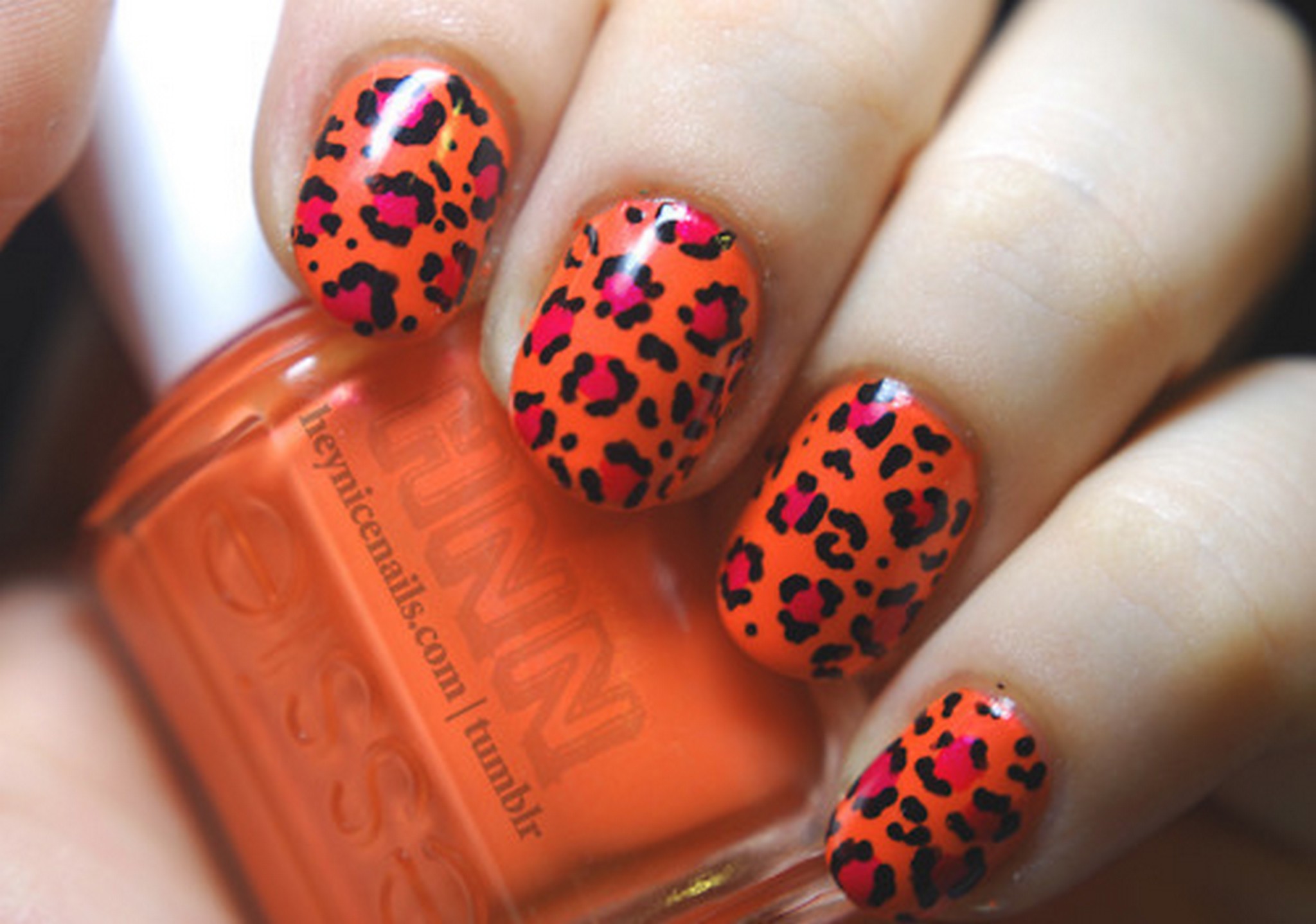 Orange Nail Art