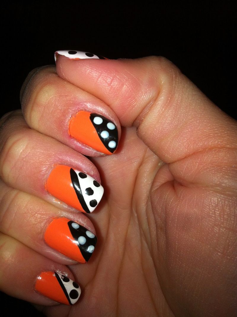 Orange Nail Designs