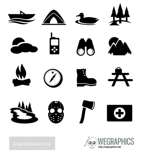 Outdoor Icon Vector Free