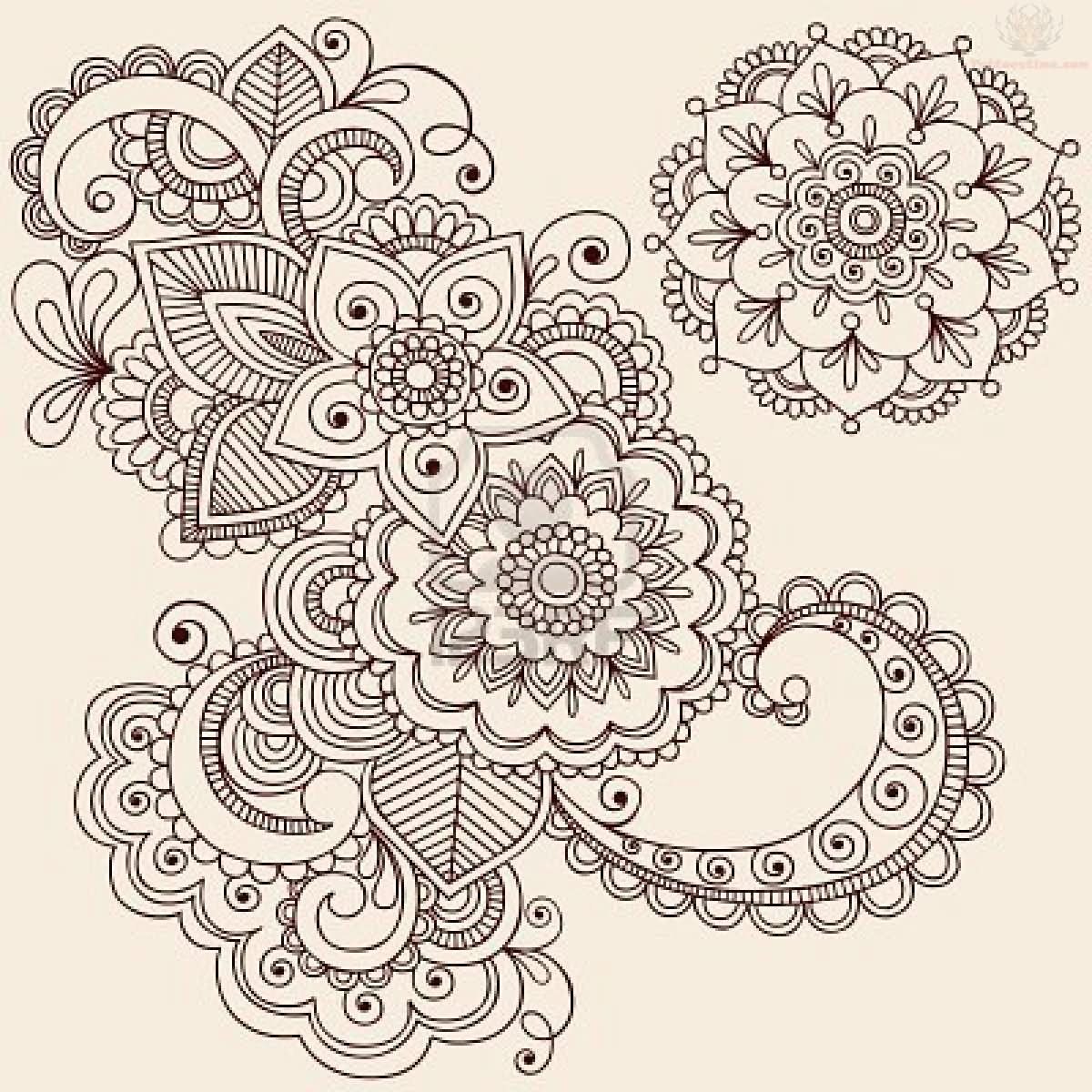 Paisley Henna Tattoo Designs