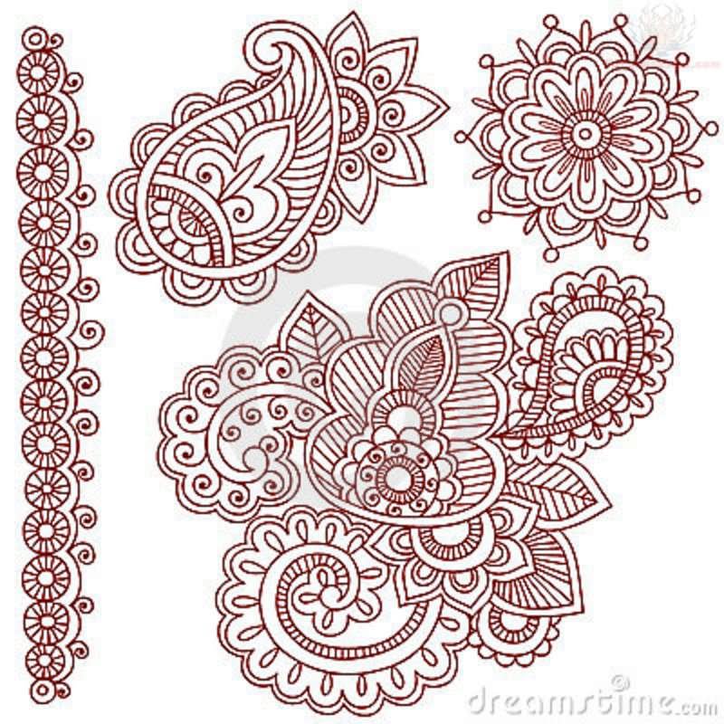 Paisley Henna Tattoo Designs