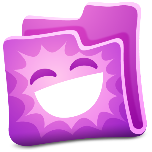 Pink File Folder Icon
