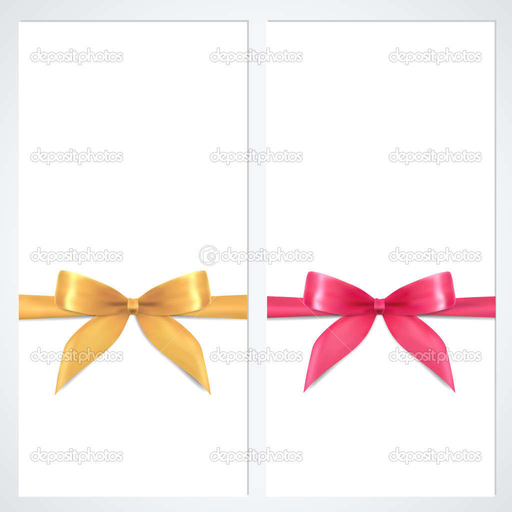 Pink Ribbon Bow Templates