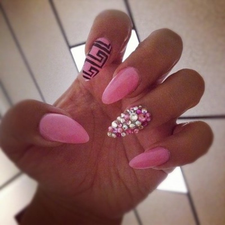 Pink Stiletto Nails Tumblr