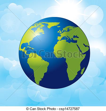 Planet Earth Clip Art Vector
