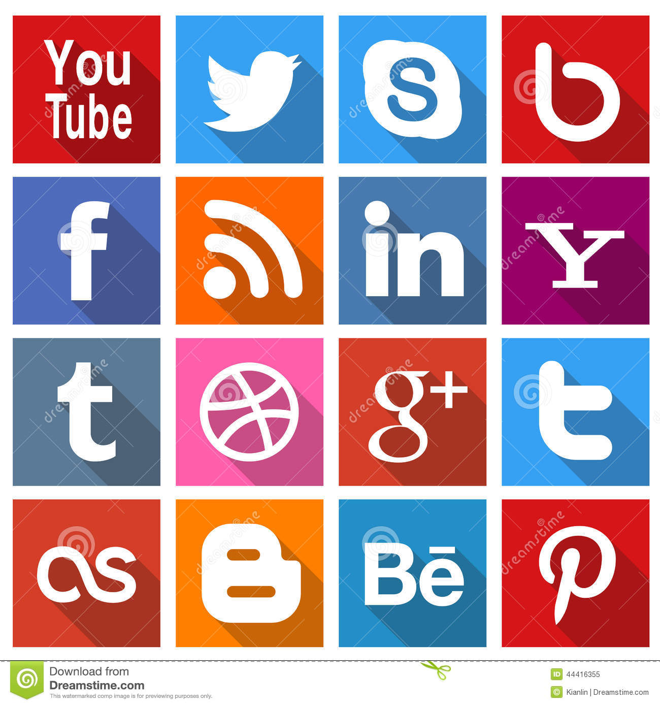 Popular Social Media Icons