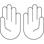 Praying Hands Template