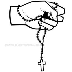 Praying Hands Vector Art