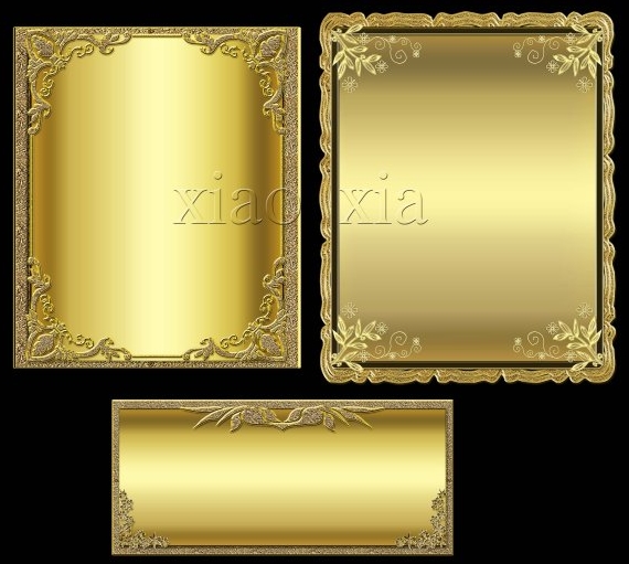 PSD Gold Border Frame