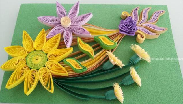 Quilling Flowers Designs