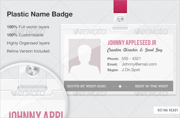 Security ID Badge Template