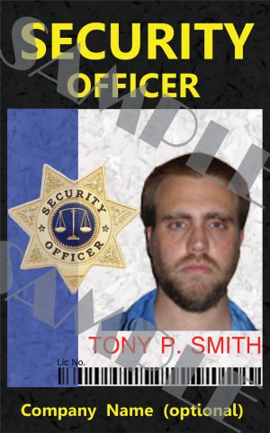 Security Officer ID Card Template