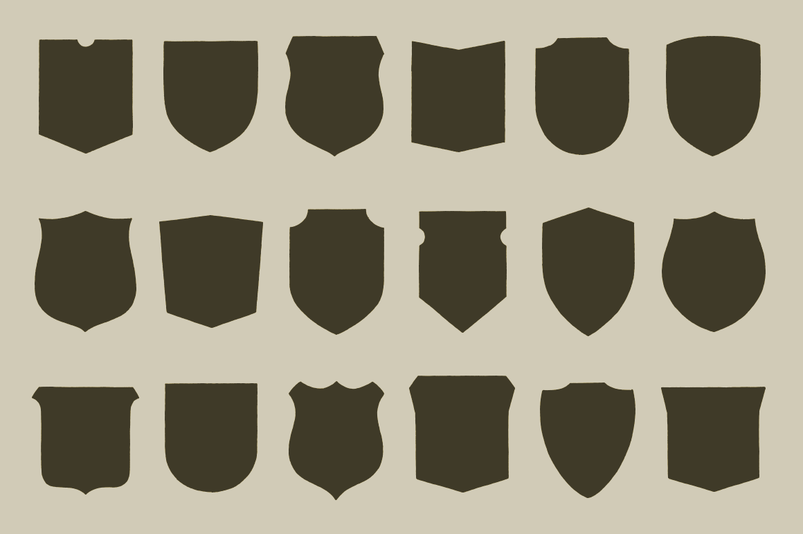 Shield Shapes Badge Transparent