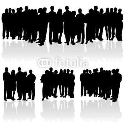 Silhouette People Group Clip Art