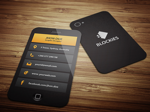 Smartphone Business Card Template