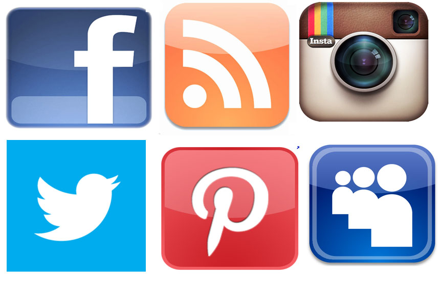 Social Media Facebook Twitter Instagram Icons