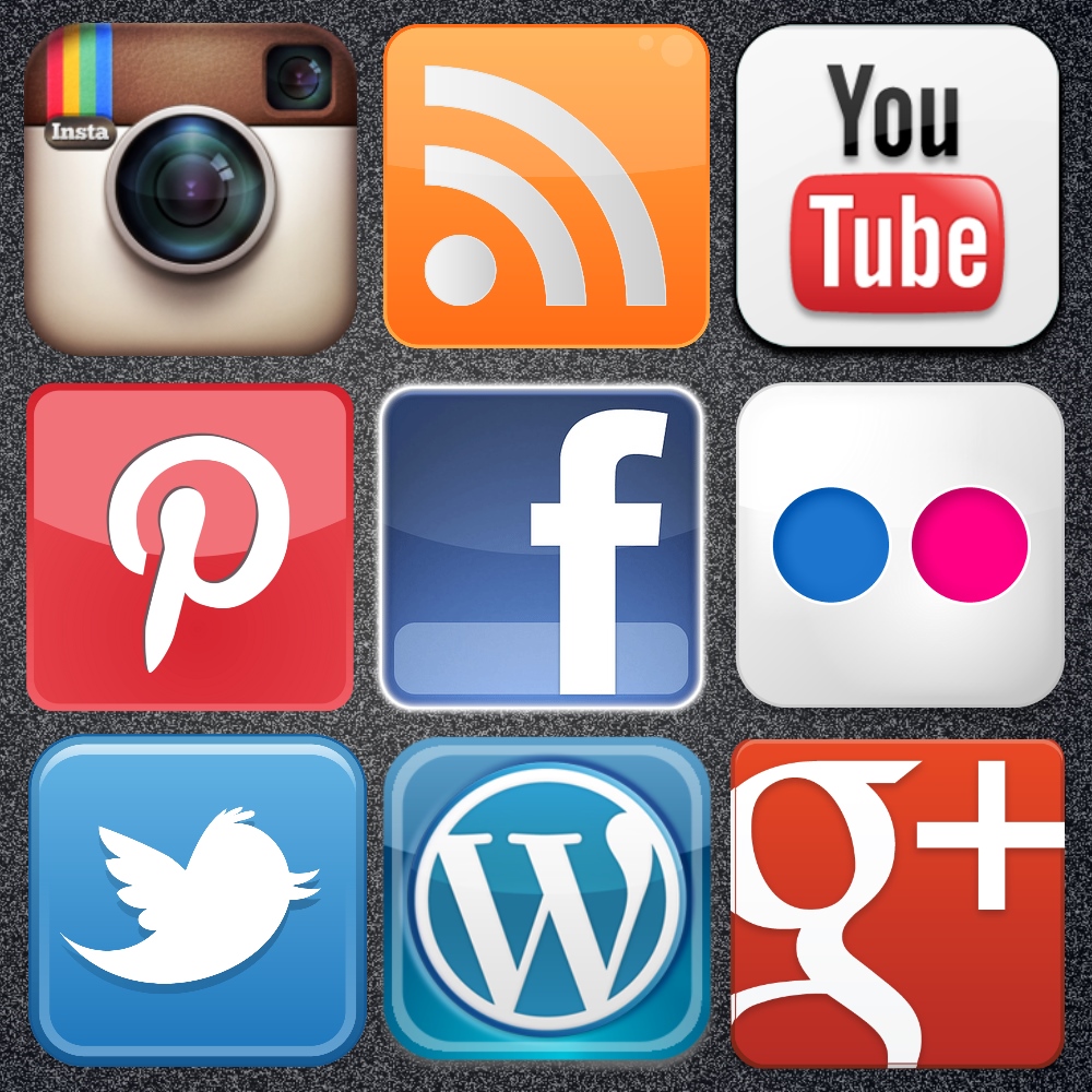 18 Social Media Icon Poster Images