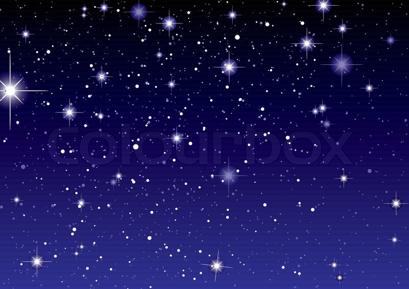 Sparkling Dark Night Skies with Stars