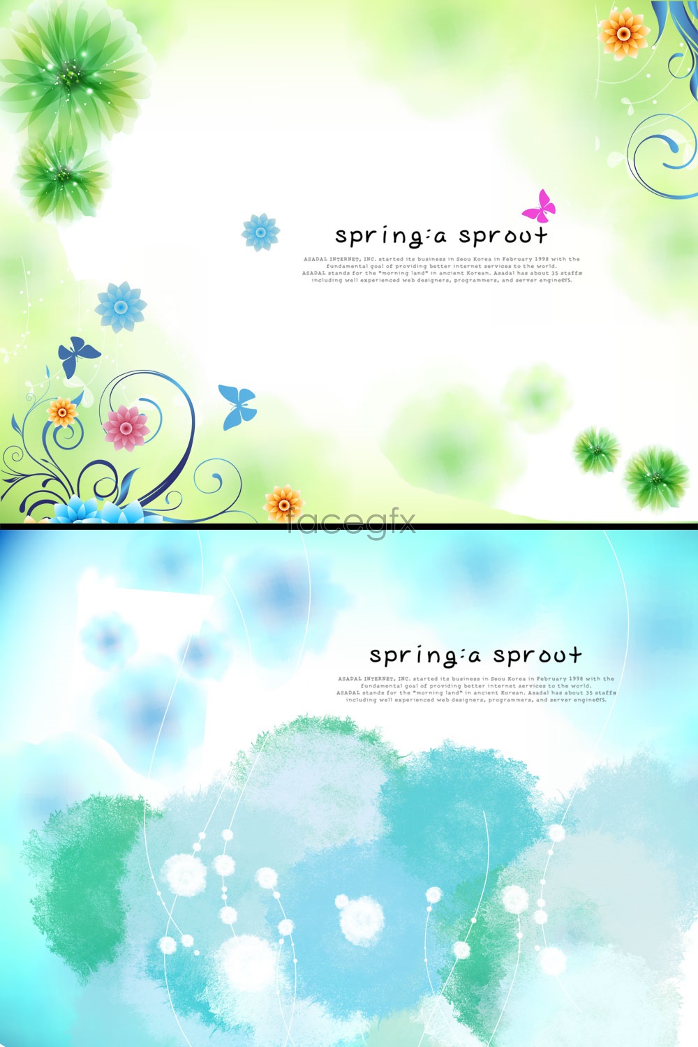 Spring Color Patterns Photoshop