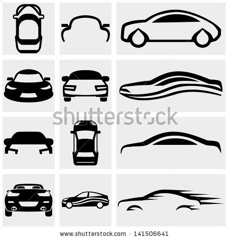 Stock Car Vector Icon