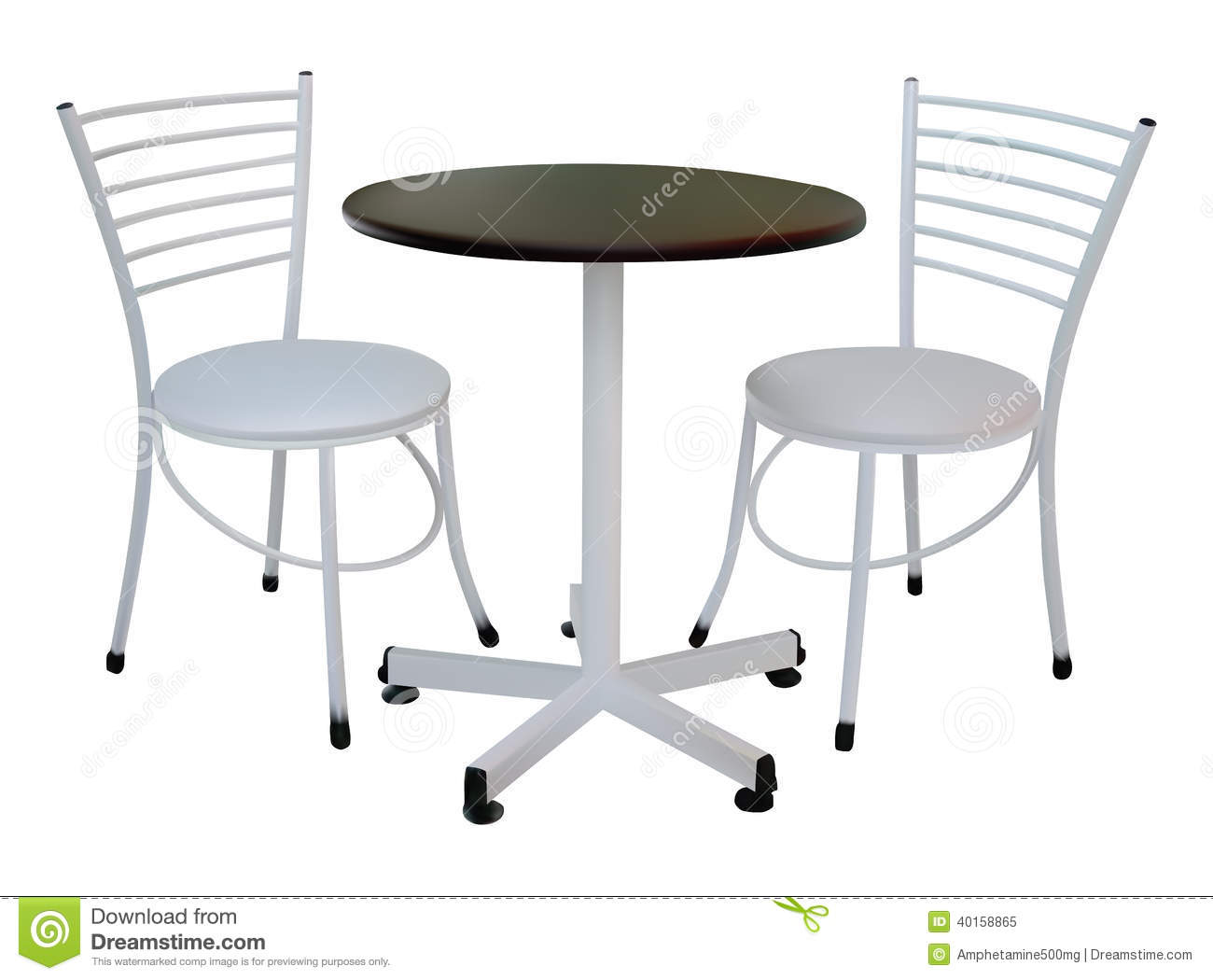 Table and Chair Illustration