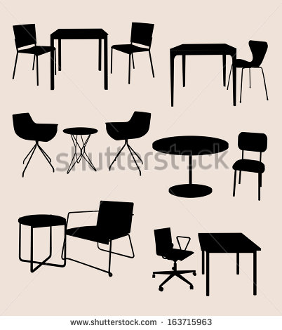 Table and Chair Silhouette