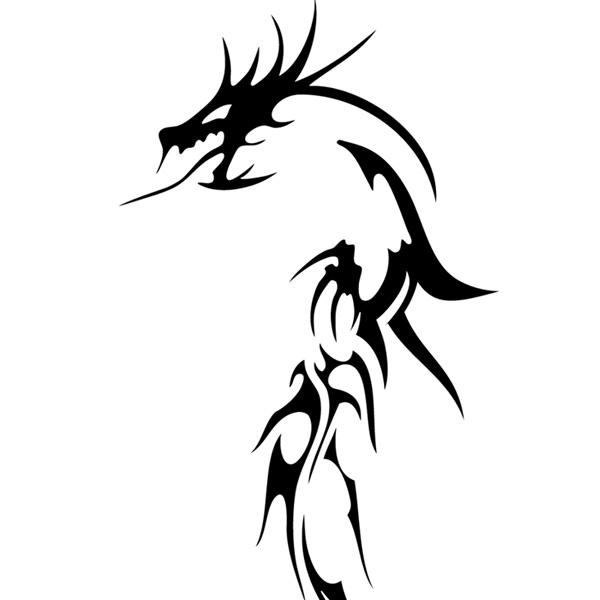 Tribal Dragon Vector