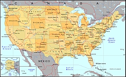 United States Map Vector