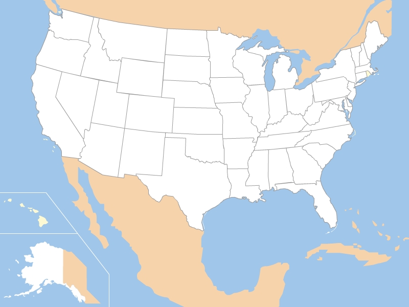 United States Map Vector