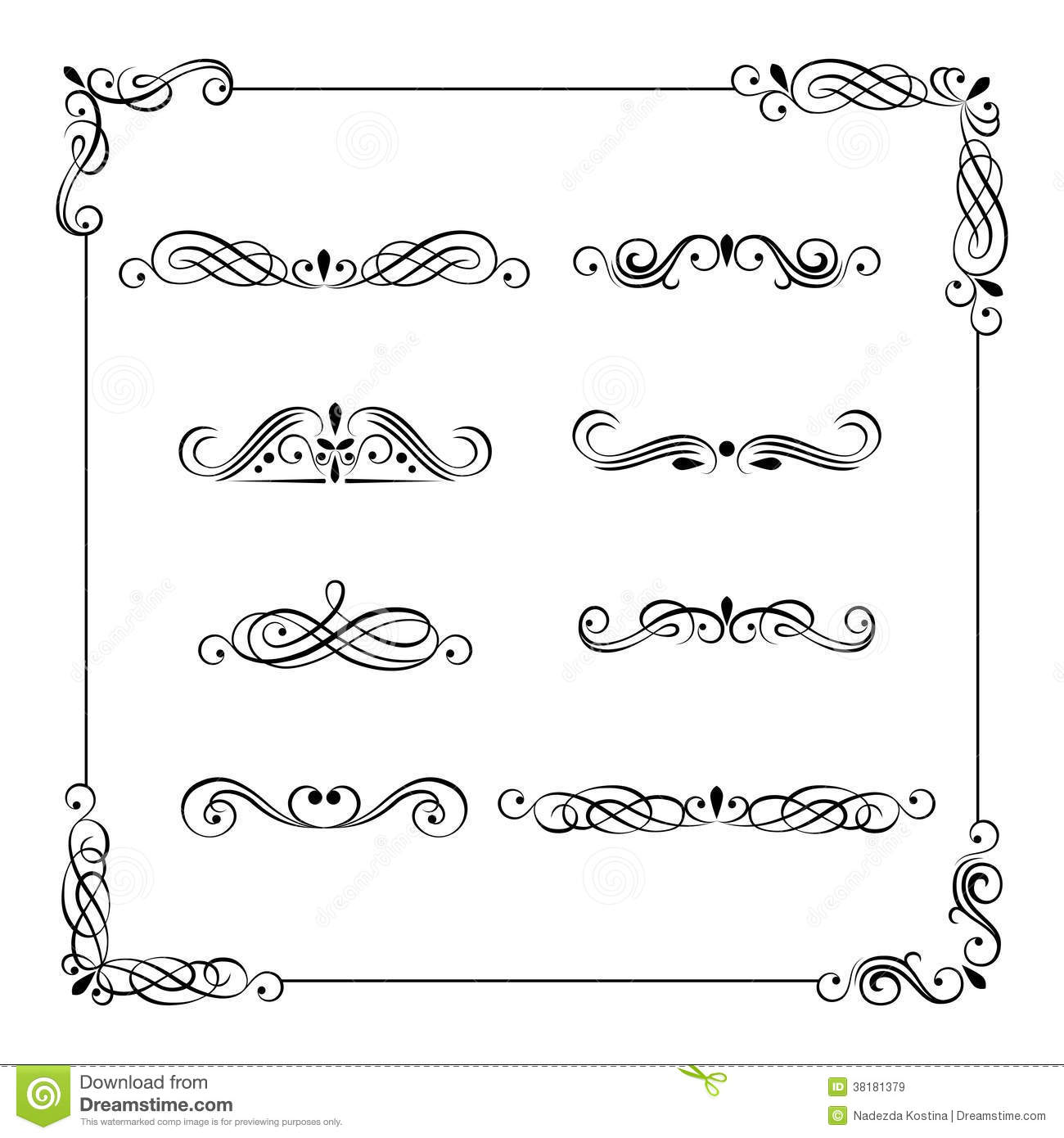 Vintage Corner Border