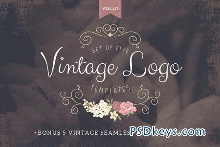 11 Vintage Logo PSD Template Images