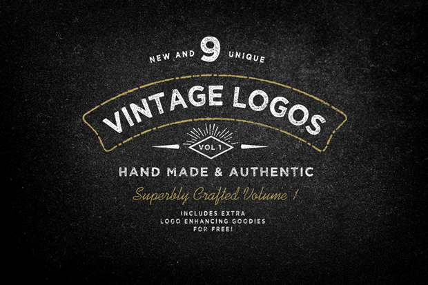 Vintage Logo Templates Photoshop