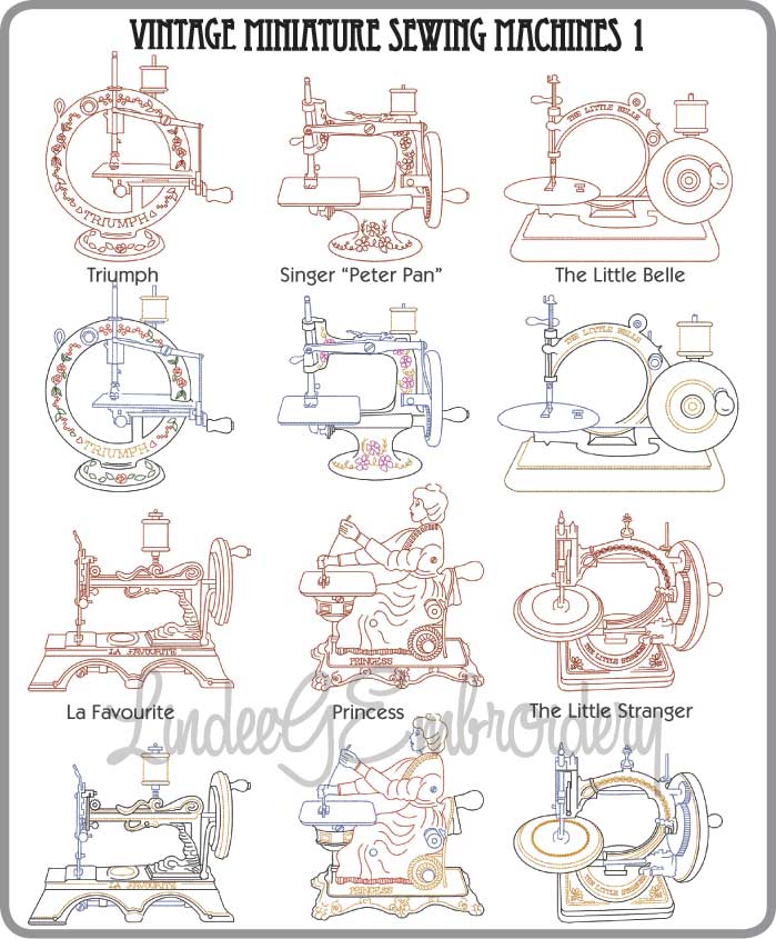 Vintage Sewing Machine Embroidery Designs