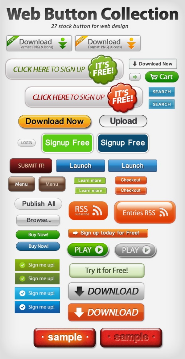 Web Buttons Free Download