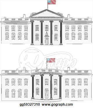White House Vector Art