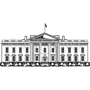 White House Washington DC Clip Art