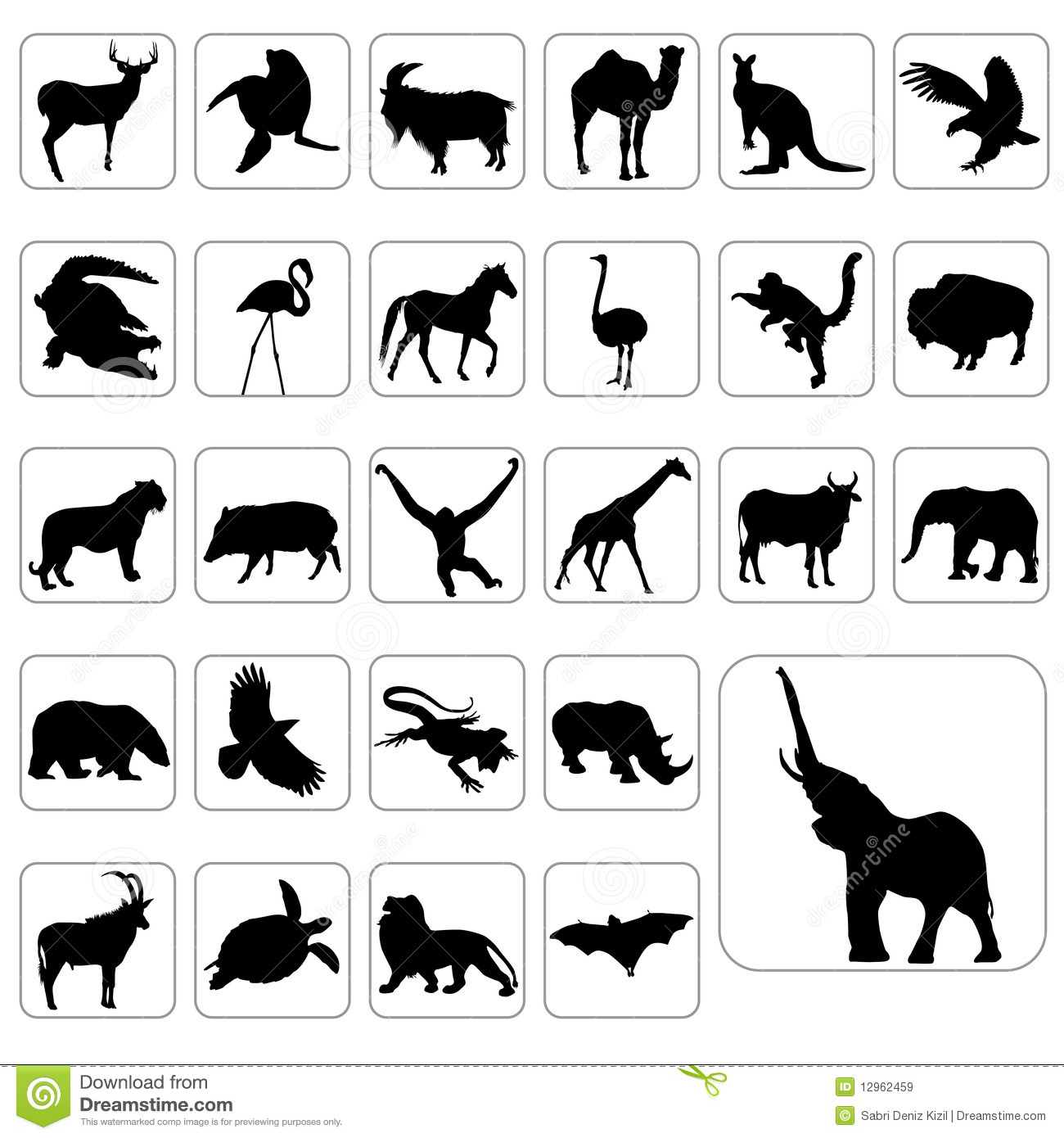 Wild Animal Silhouettes