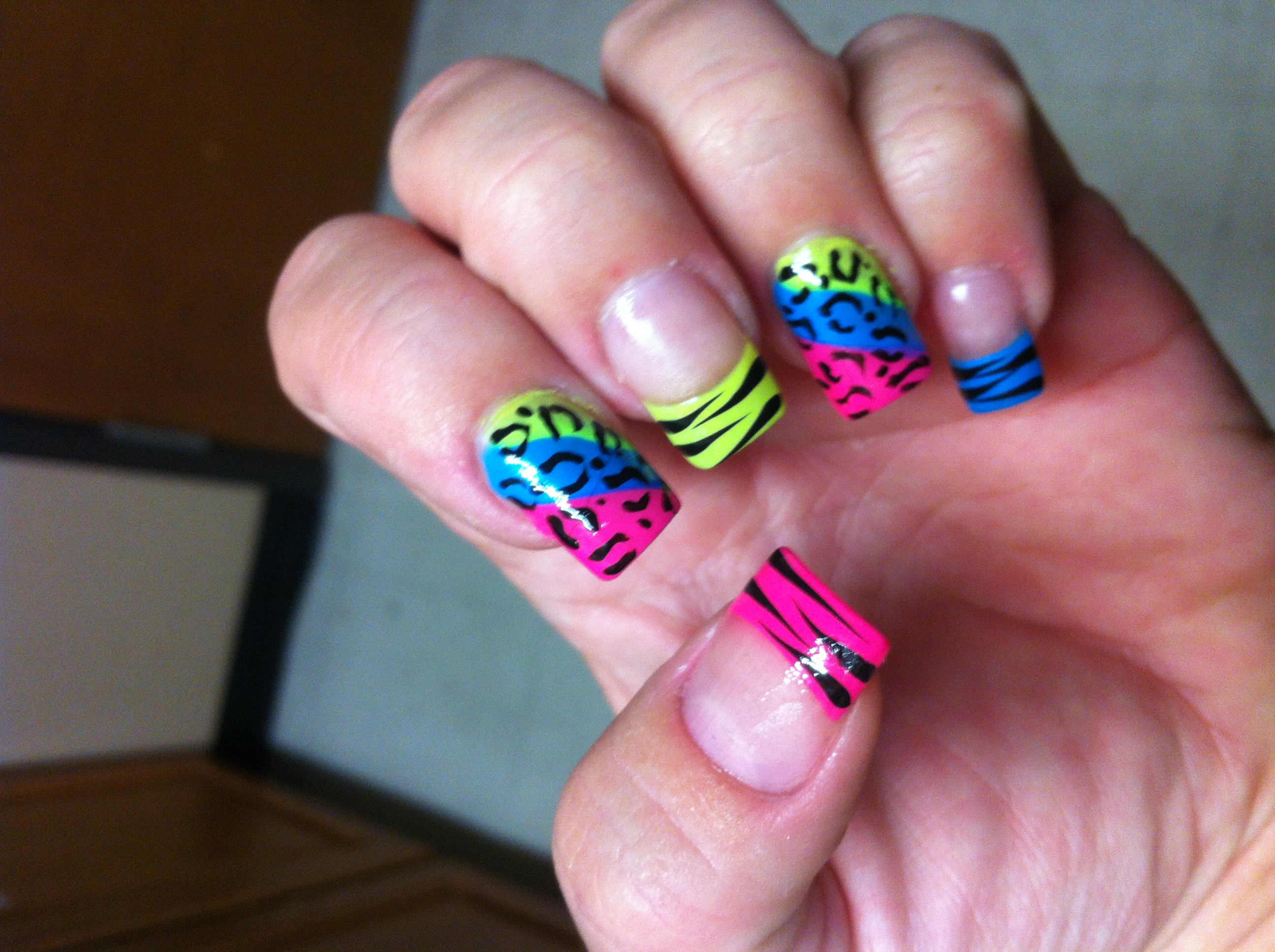 Wild Bright Nail Designs