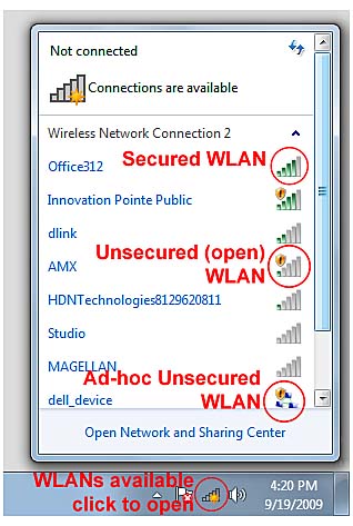 Wireless Network Icon Windows 7