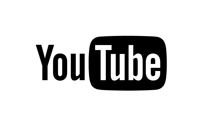 YouTube Logo Black and White