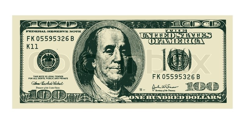 100 Dollar Bill Vector