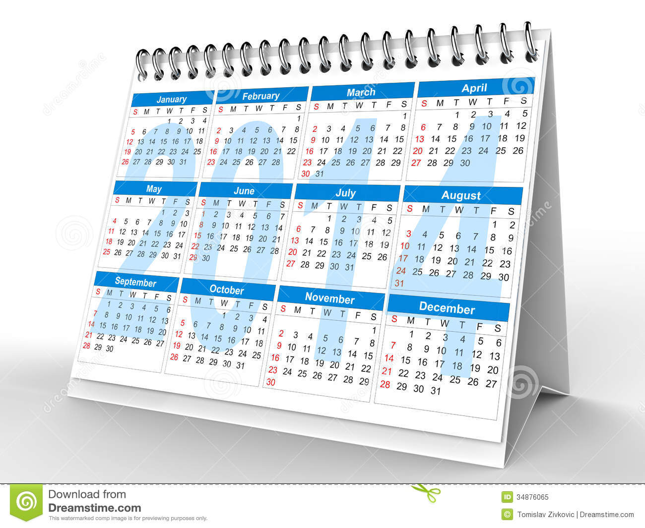 2014 Desk Calendar