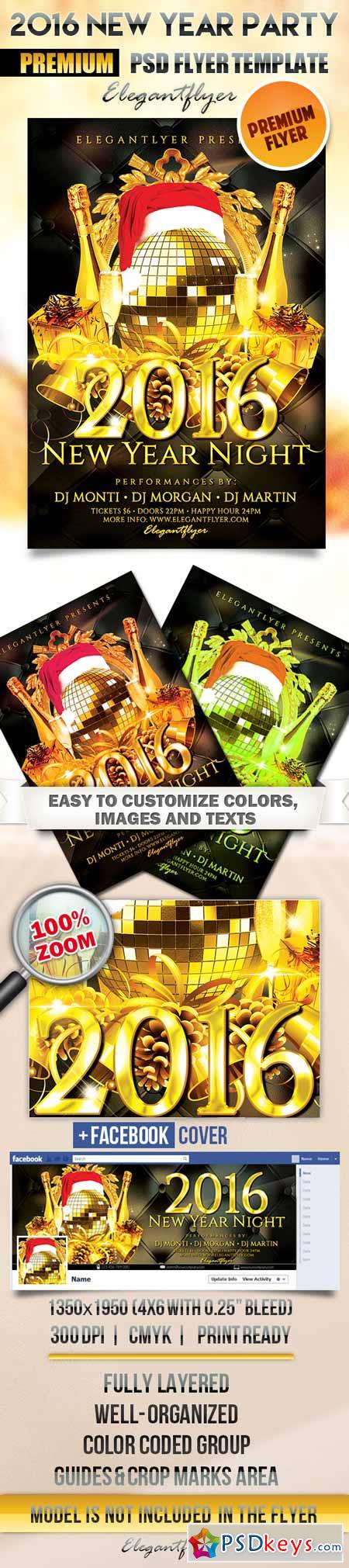 2016 New Year Party Flyer Template 2016 New Year Party Flyer Template