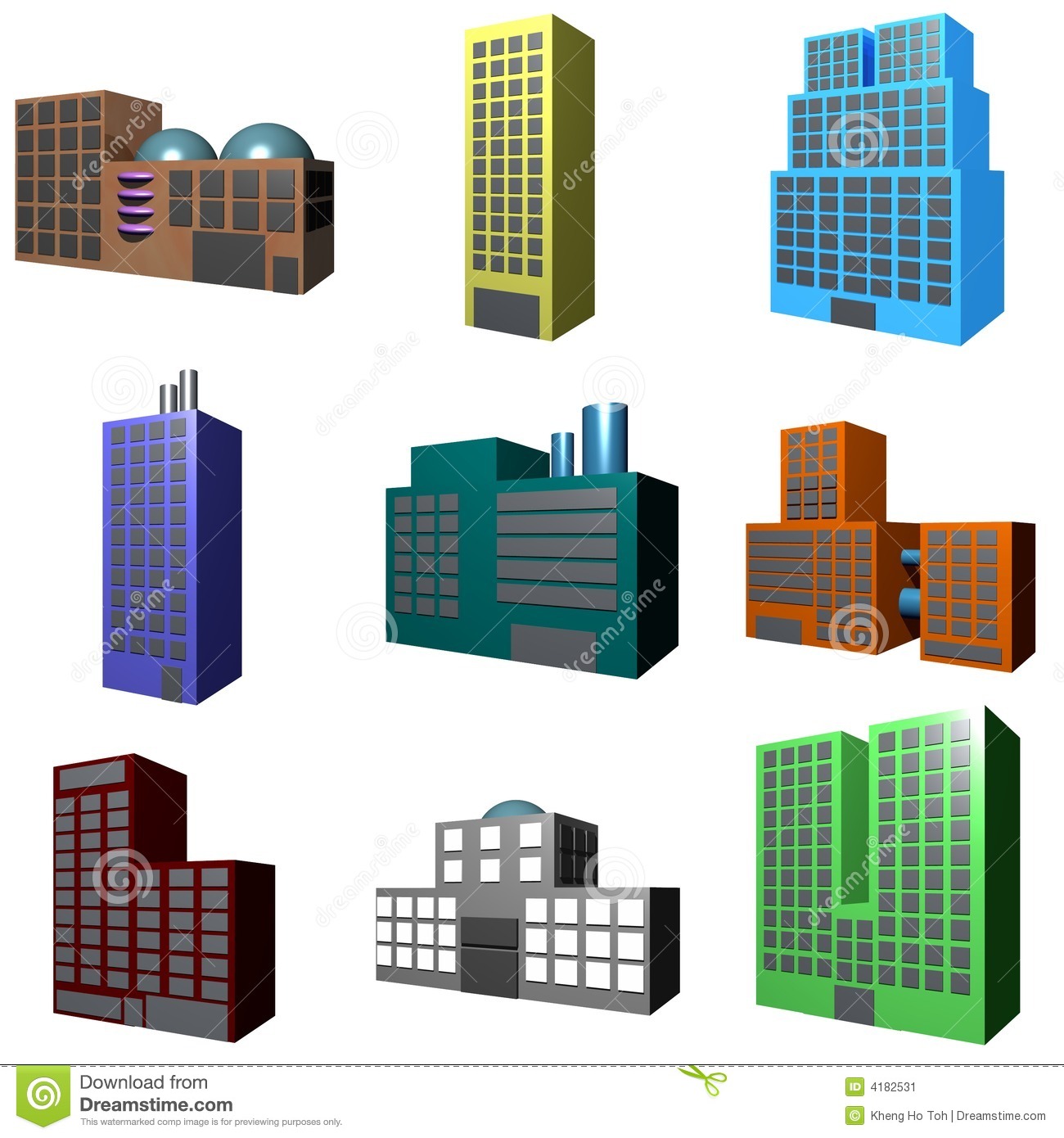 3D Building Icon